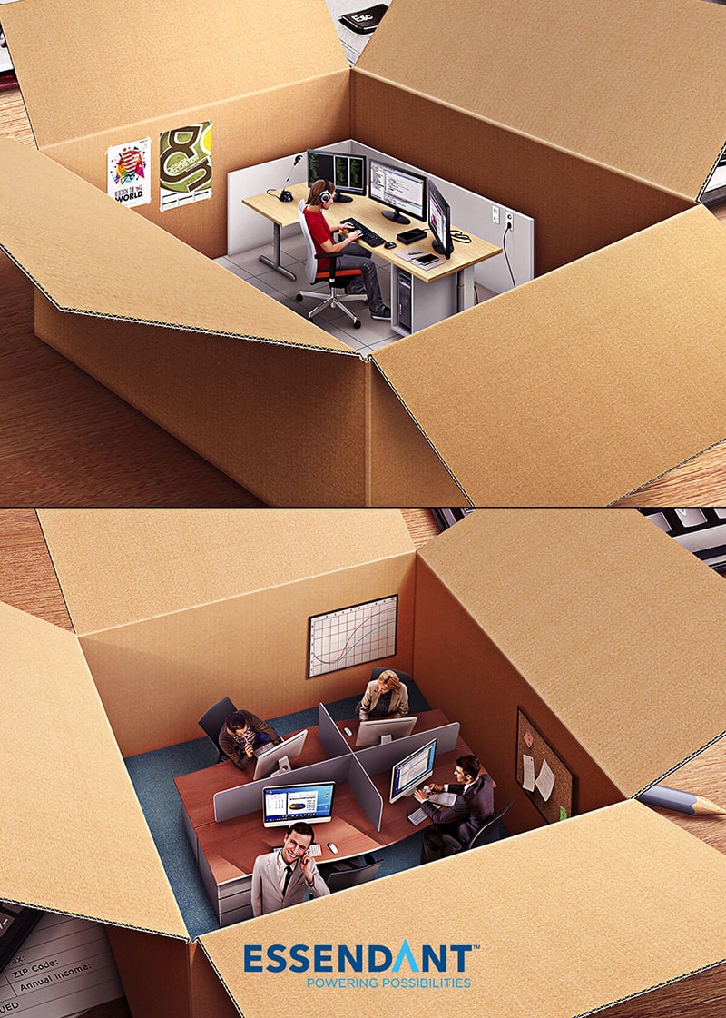 Essendant | storyboard and concept art