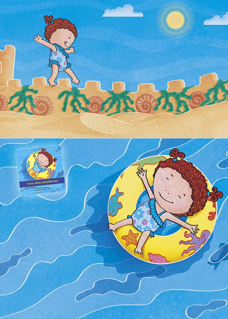 Ilustraciones cuento infantil para McGeaw Hill