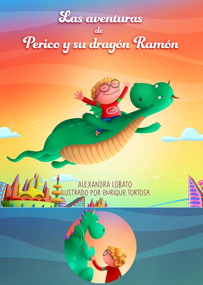 Ilustraciones y portada cuento infantil escritora Alexandra Lobato