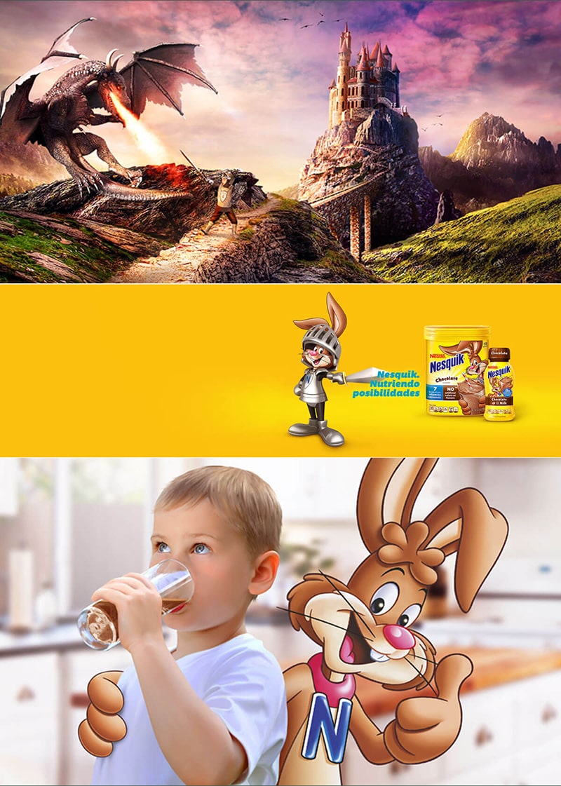Nesquik | illustrators agency USA | concept art and storyboard