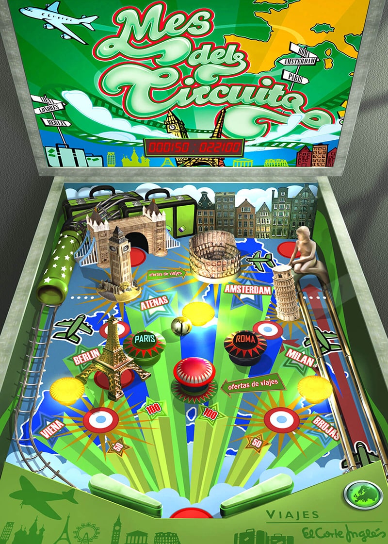 El Corte Ingles Viajes | ilustrador realista | ilustradores Madrid | 2D illustration studio