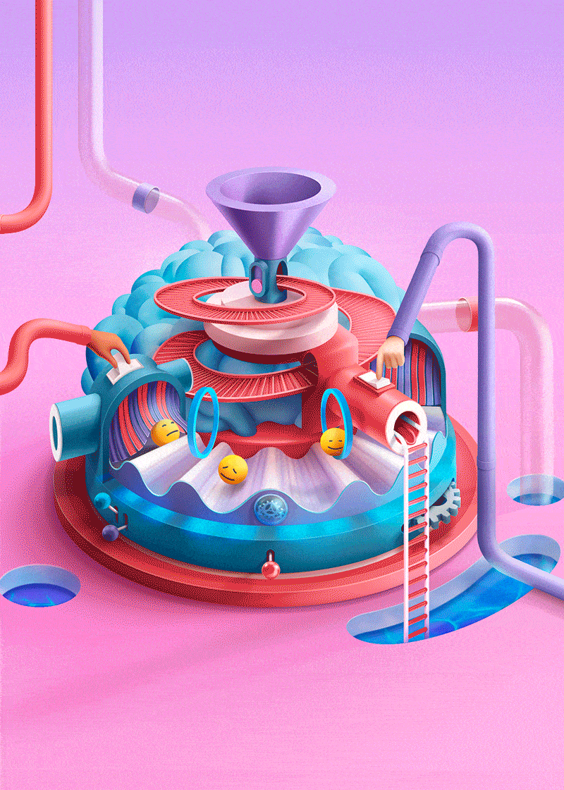 ilustracion publicitaria para Orexo, USA