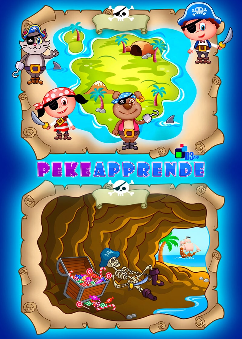 Ilustracion juego app infantil