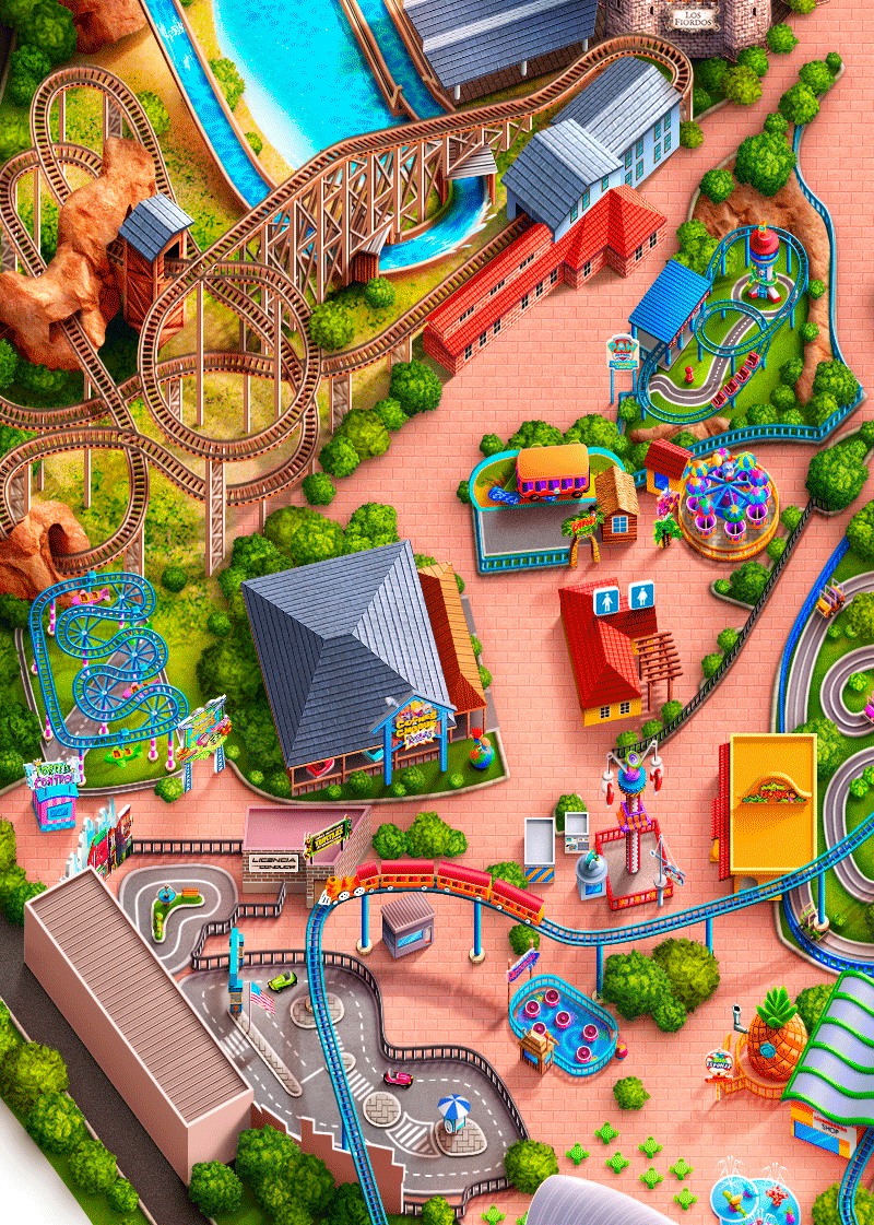 Mapa georreferenciado para Warner Theme Park, Parques Reunidos