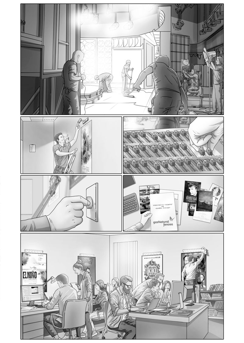 Ilustrador storyboards para Mediaset, España
